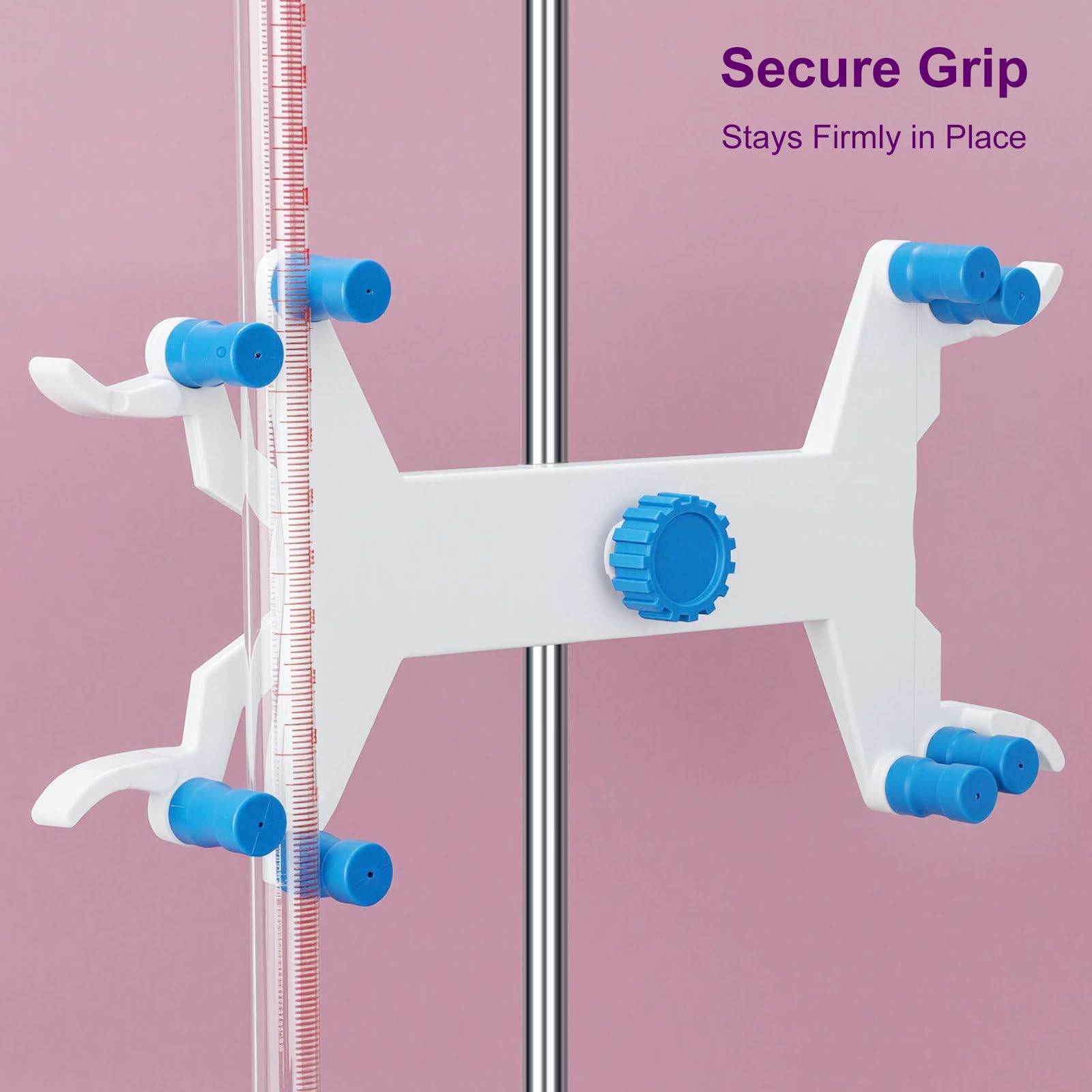 BorinGlass Pince Double Burette - Aluminium Résistant À La Corrosion avec Poignées Antidérapantes pour Des Expériences de Titrage Précises