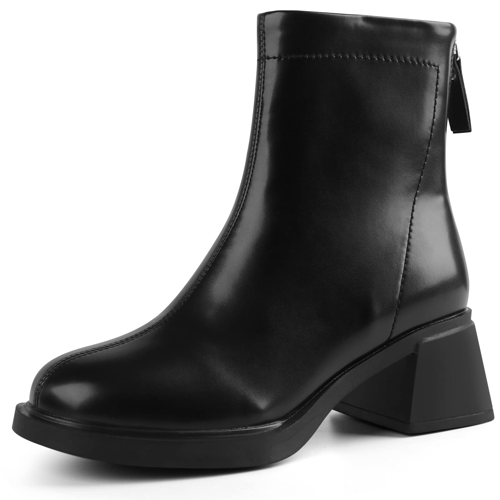 Lookmee Chelsea Ankle boots?Women's GO GO Ankle Boots?Elastic Chunky