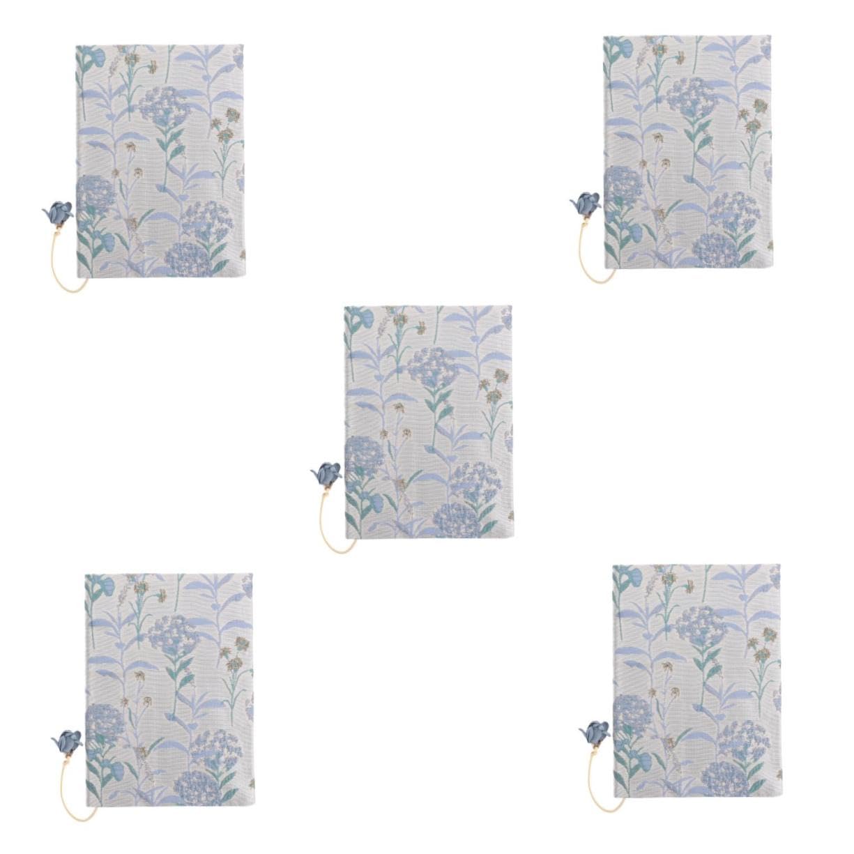 Tofficu 5 Piezas Cubierta De Libro De Tela Protector De Libros Libro Engrosado Chaqueta De Libros Decorativo Proteger Mangas De Libro De Tela El Libro Para Cubiertas De Libros Sky-blue