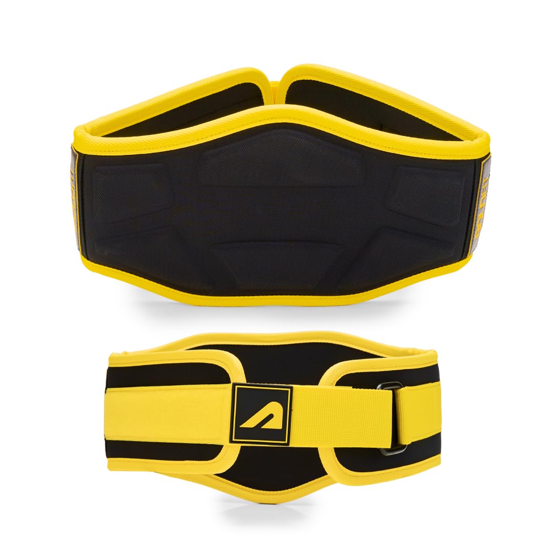 Boldfit Weight Lifting Belt for Men Gym, Powerlifting Deadlift Support, Leather Workout Back Support Accessory for Women, Strength Training Weightlifting Belts for Fitness Exercise - EVA Torque S