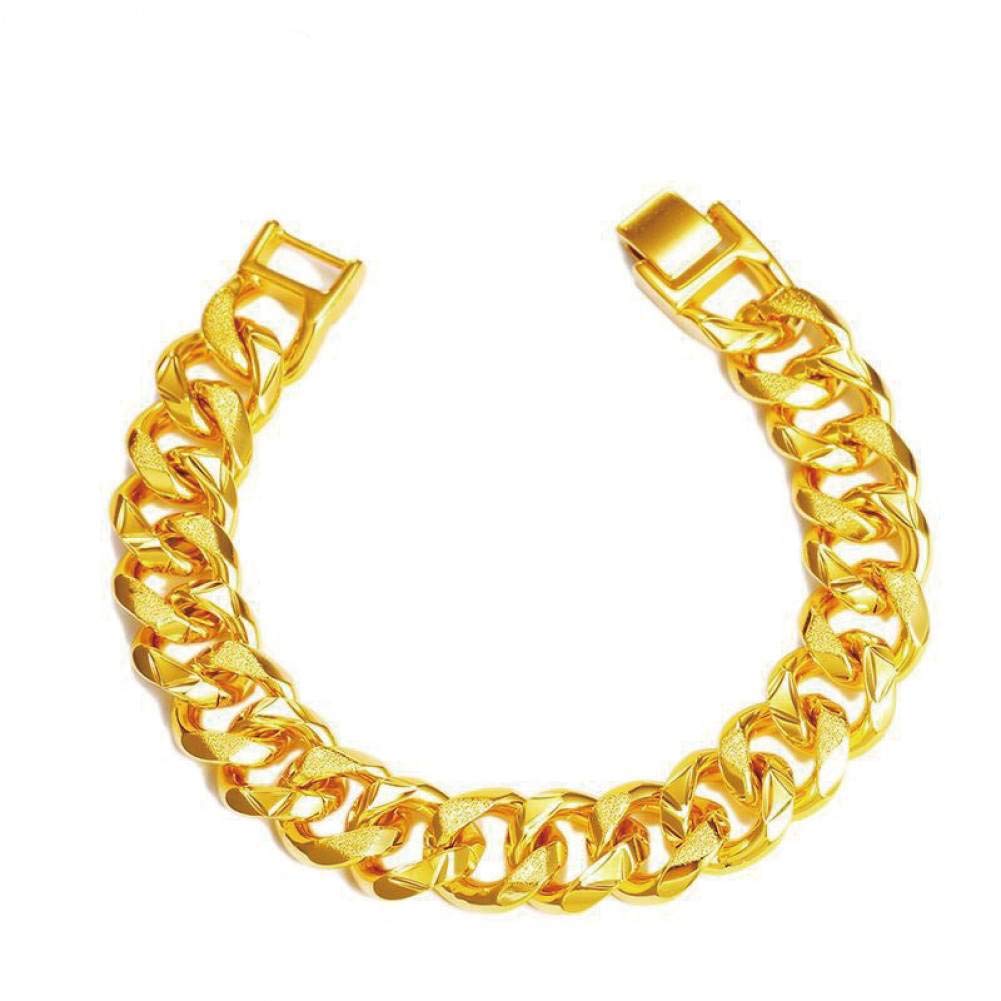 HMKLN 21 Cm X 14 Mm Big Thick Cuba Gold Bracelets For Men Fashion Hip Hop Jewelry