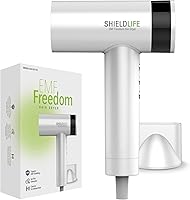 Vista 1 de Hair Dryer -99% EMF Blocking- Fast Drying, Damage-Free, Negative Ion Technology, Compact & Lightweight, Magnetic Nozzle Cap, 3 Speeds & 3