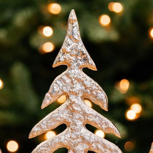 Miniatura 4 de Brillante Manto Festivo Árboles & Renos (Juego de Árbol Plateado (3))