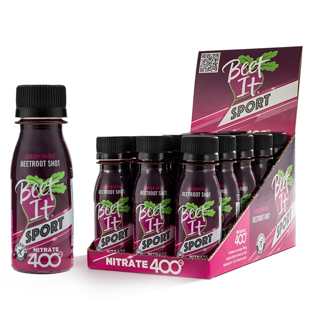 BEET ITSport Nitrate 400 - High Nitrate shots - Concentrated Beetroot Juice (15 x 70ml) Boost Nitric Oxide and Athletic Endurance Performance
