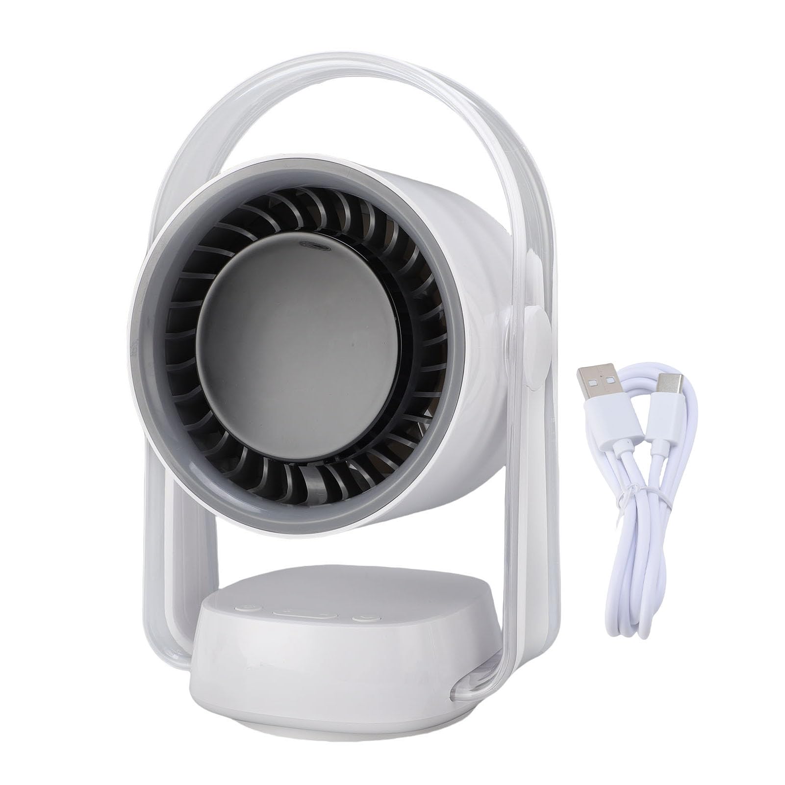 Ventilatore Oscillante da Scrivania Circolatore D'aria Ricaricabile Silenzioso a 100 velocità per Interni, Ventilatore USB Portatile con Batteria a Lunga Durata per Camere da Letto, uffici;