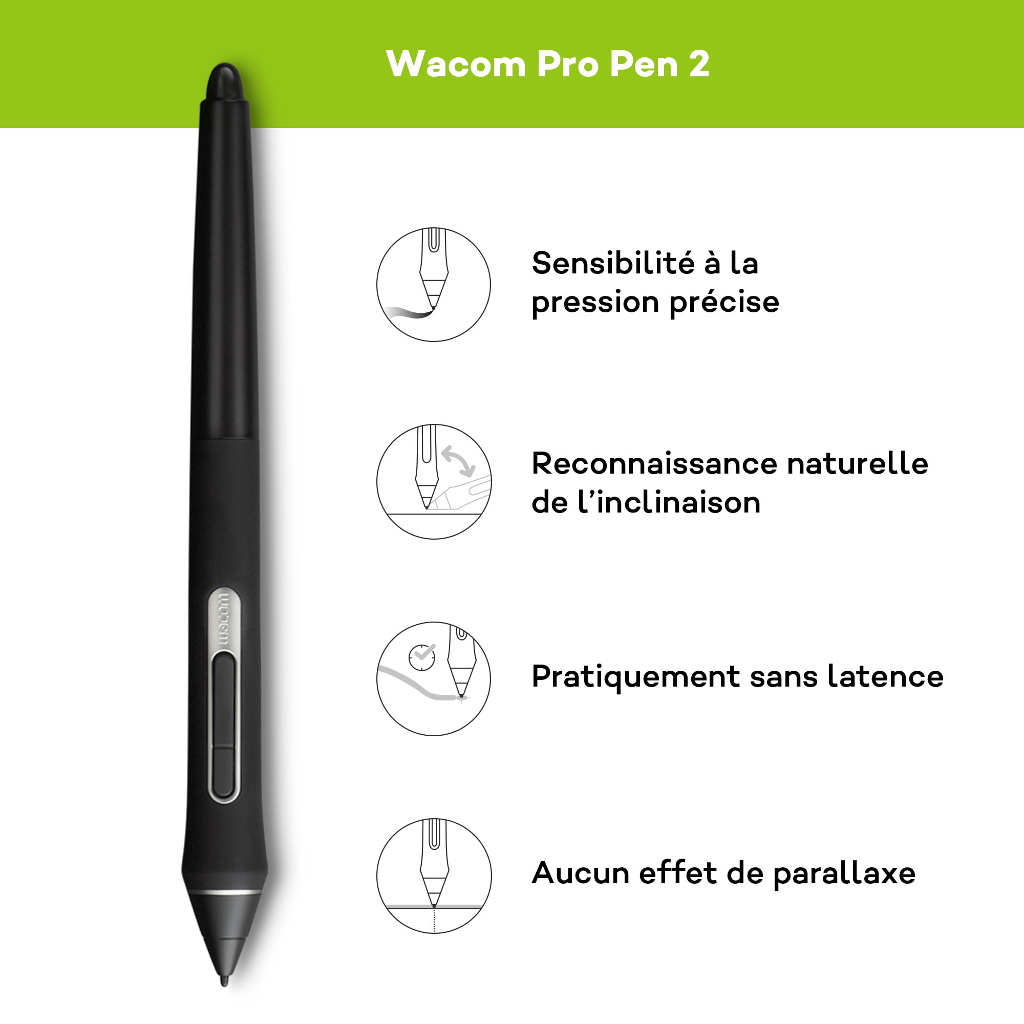 Wacom Cintiq Pro 24 Multi-Touch, Écran à stylet 4K, incl. Wacom Pro Pen 2