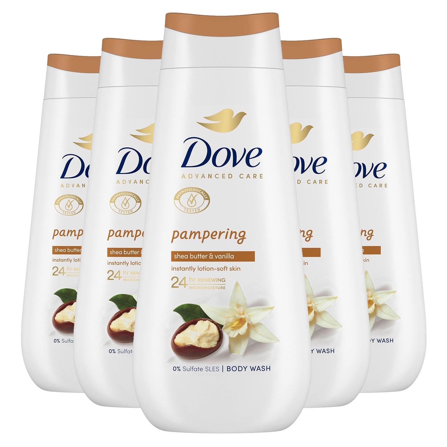 Advanced Care Sulphate Free Body Wash for Women Made with Skin-Natural Nourishers and Micromoisture Provides 24 Hours Renewing Lotion-Soft Softer Skin, 225ml