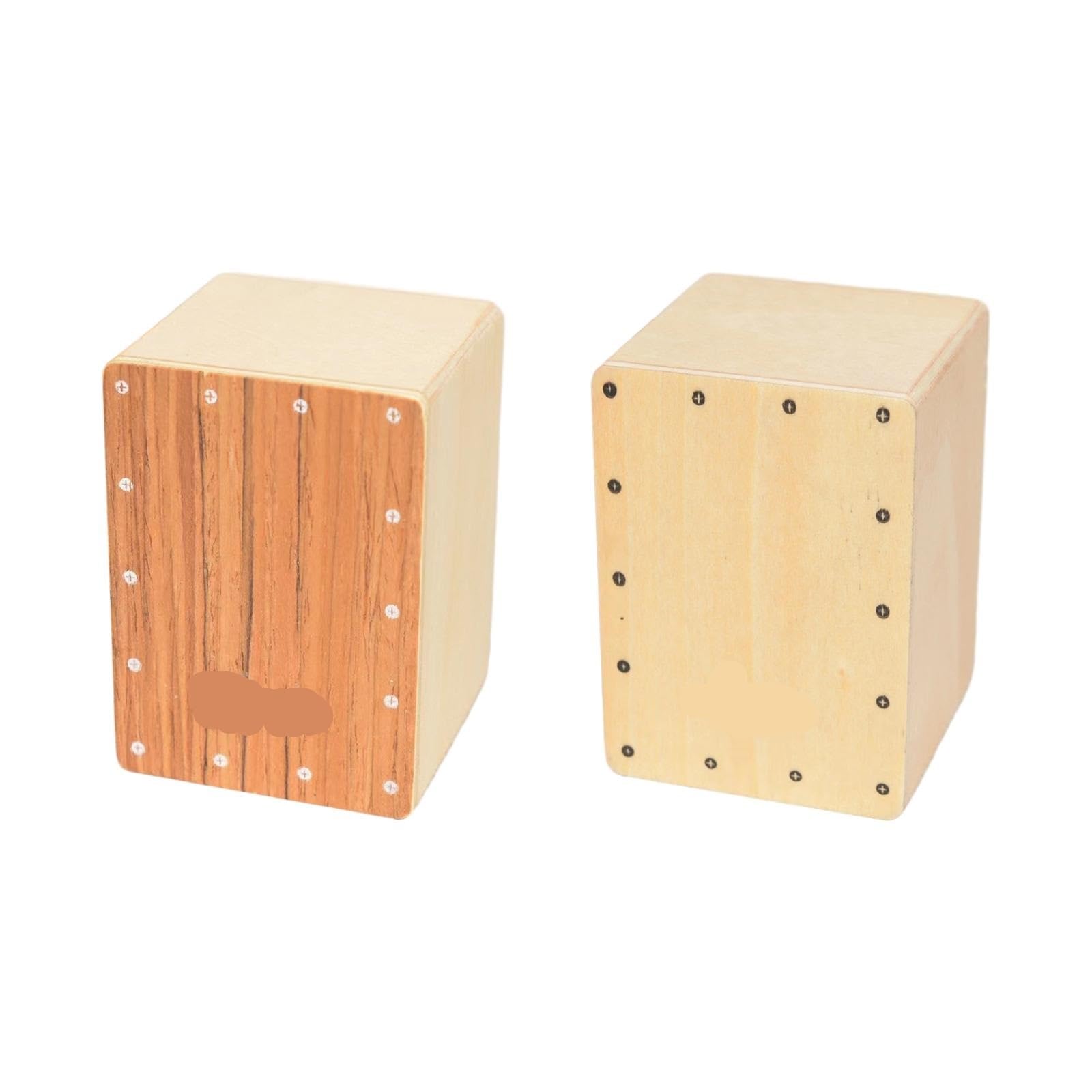 Cajon Box Drum 1 pz Cajon da viaggio, tamburo portatile, strumento a percussione in legno compatto for feste, spettacoli sul palco a casa(Wood)