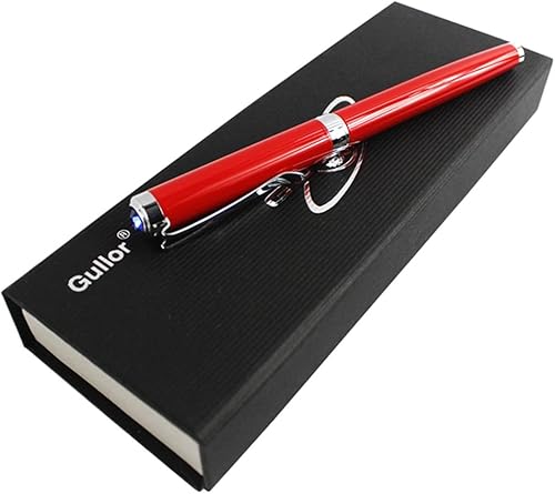 Miniatura 2 de Gullor extra fino Plumín Suave Pluma Estilográfica Y5Original Pen Bolsa caja de regalo Set, Rojo