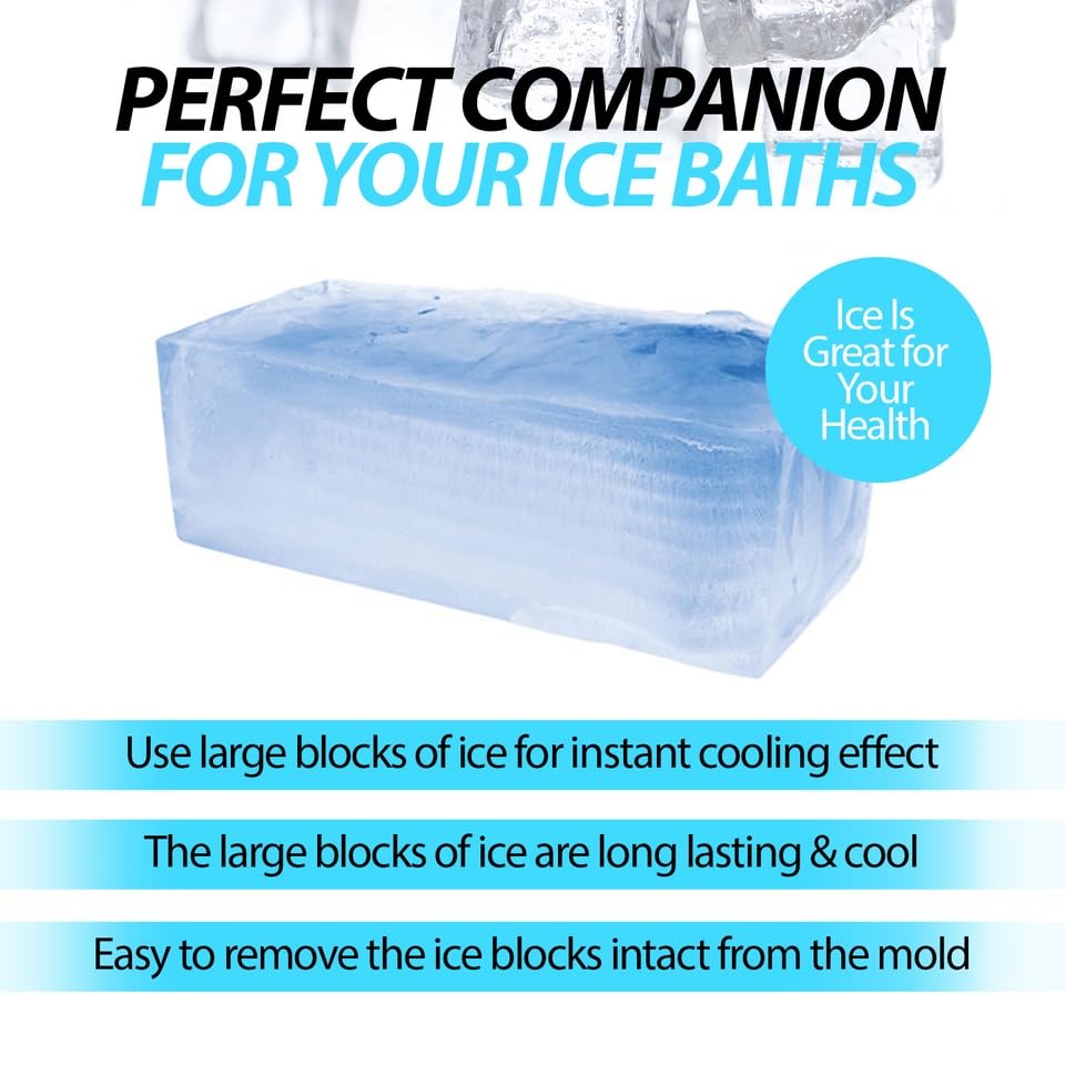 Molde Grande para Cubos de Hielo, Pack 2 Piezas, Silicona miniatura 6