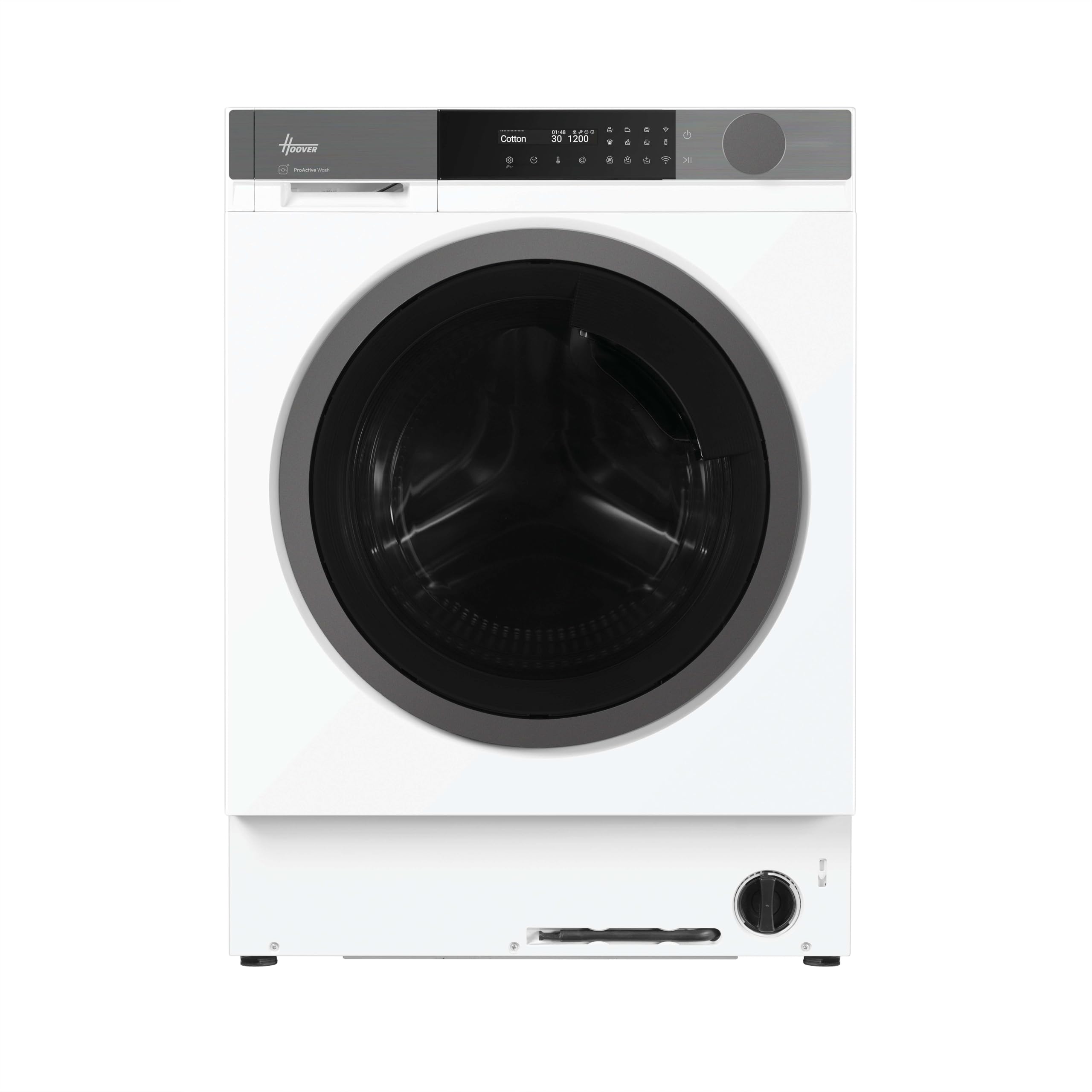 Hoover H-Wash 600 HBSI 410CIL8U-80 Integrated 10kg, 1400 RPM Washing Machine, A-20% Rated - White & Silver