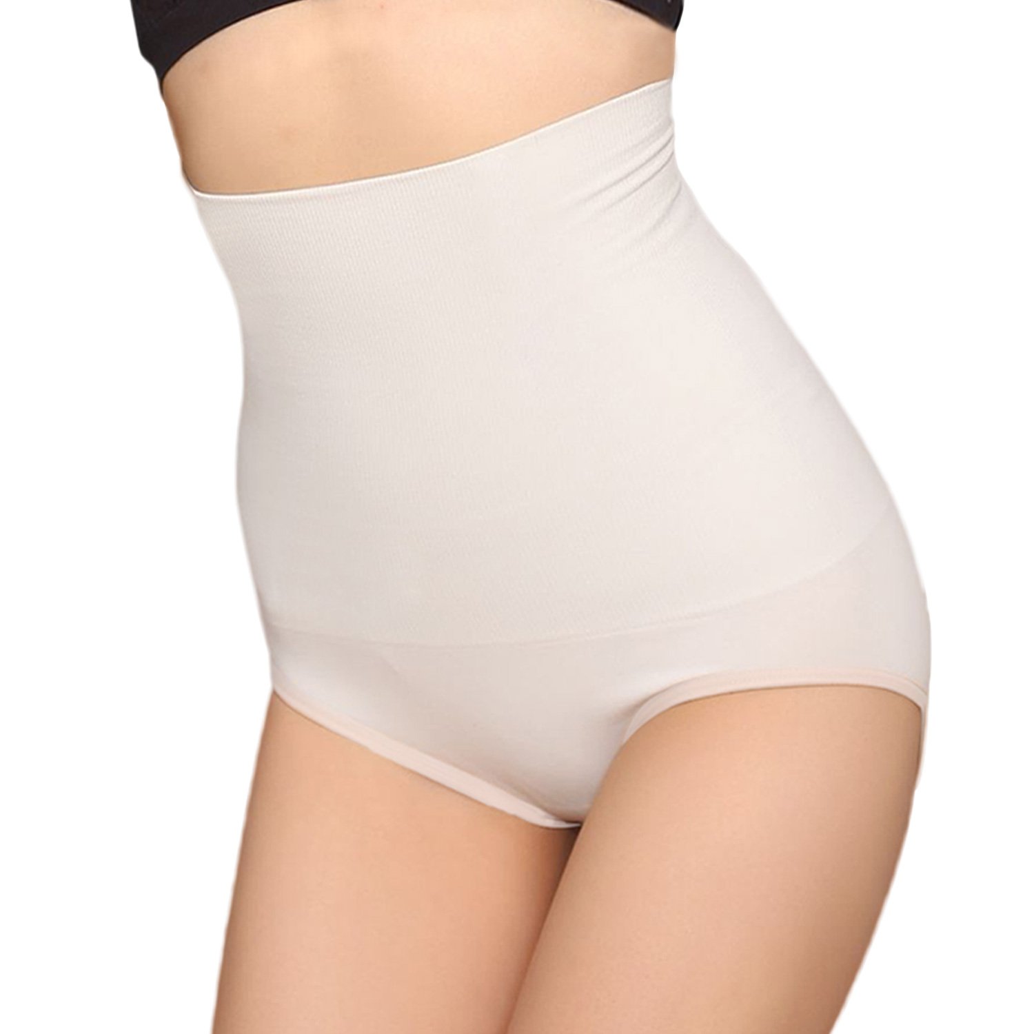 Women's Shapewear High Waist Panty Tummy Control Panties Seamless Body Shaper White