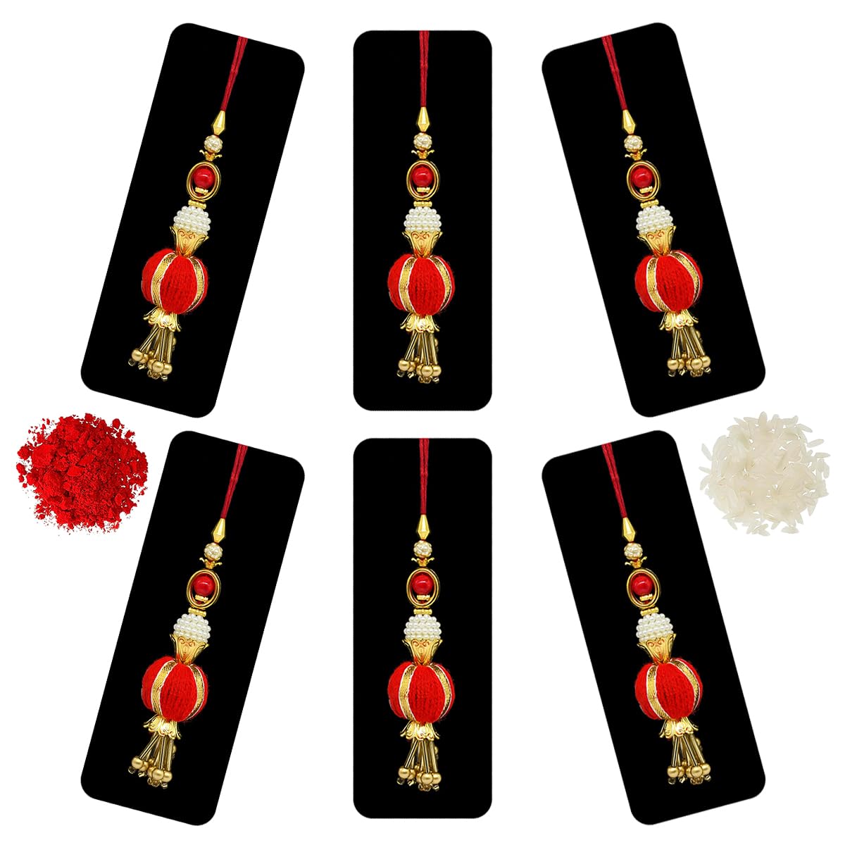 Saugat Traders Handmade Lumba Rakhi for Bhabhi Set of 6 - Rajasthani Rakhi with Roli Chawal - Exclusive Rakhi for Sister In Law - Beads Rakhi for Bhabhi, Women (B0DC555NCP) Amazon Price History, Amazon Price Tracker