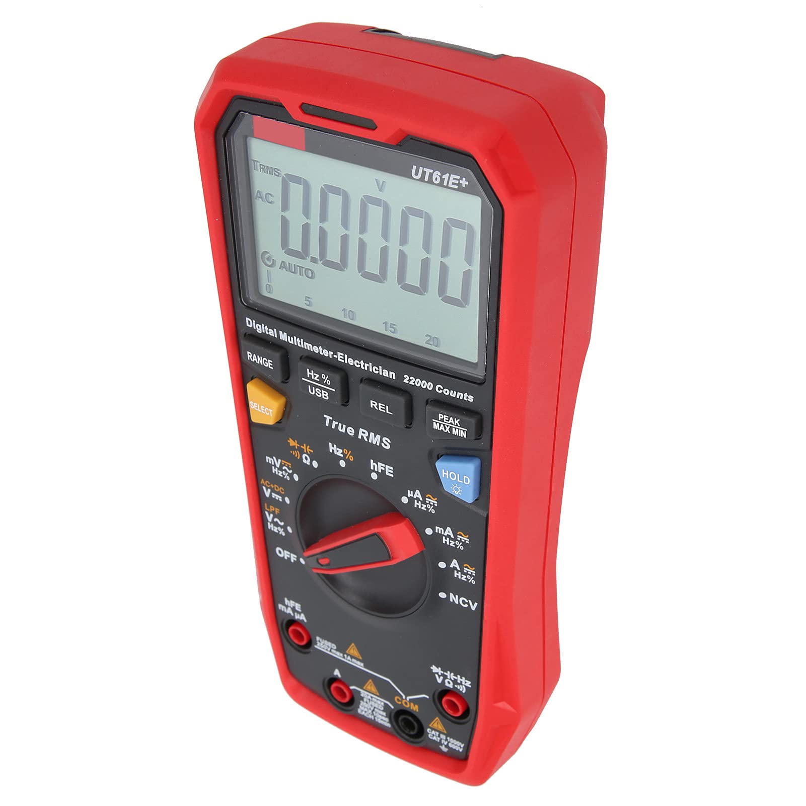 Hyuduo Industrie-Multimeter, ABS-Material, Echteffektivwert, 1000 V, LCD-Display, DC-Wechselspannungsmessung, Ideal für Elektriker und Ingenieure