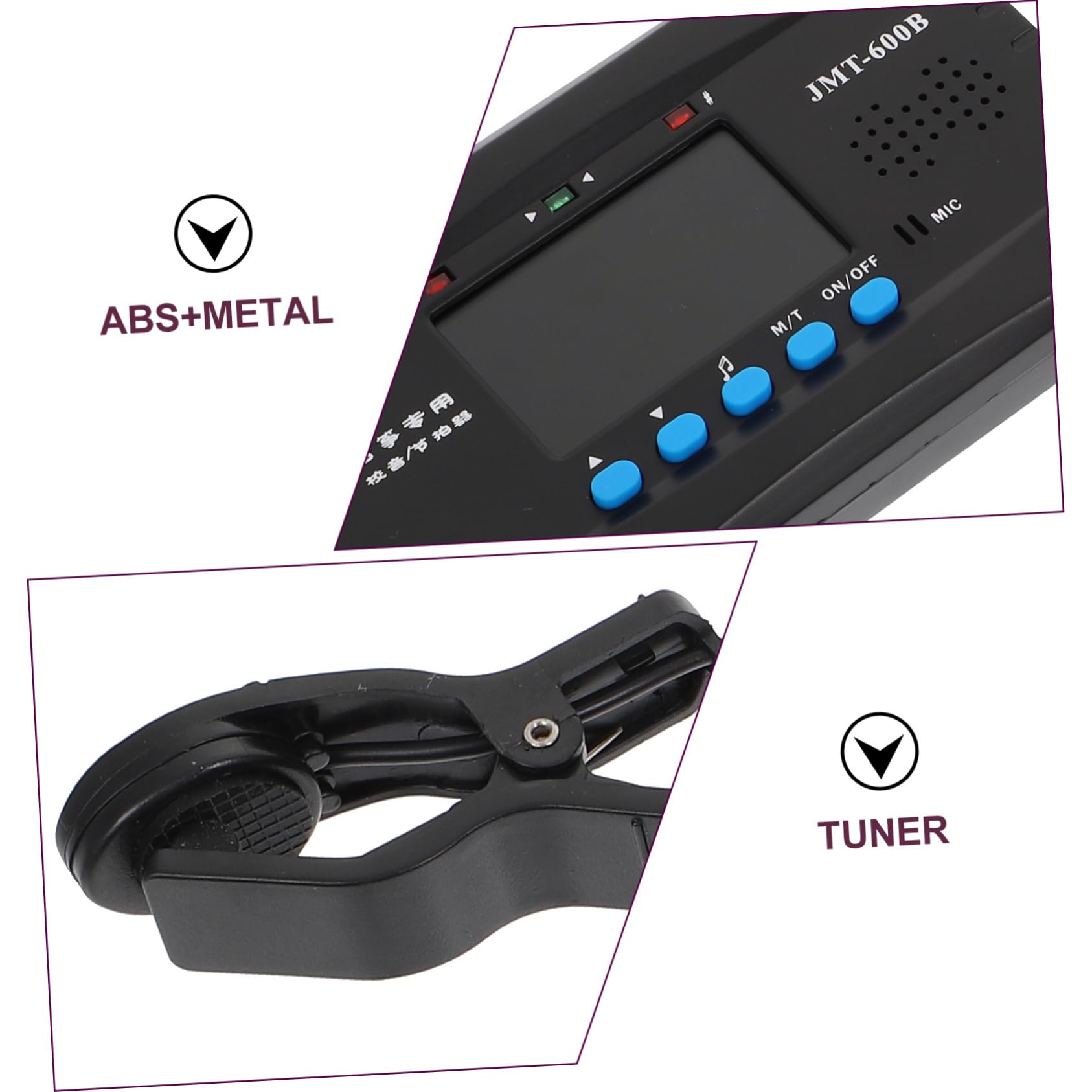 3sätze Hochsensitiver Guzheng Tuner Mit Metronom Stimmgerät Für Guzheng-spieler Lcd-anzeige Und Tragbares Design Für Präzises Und Rhythmus