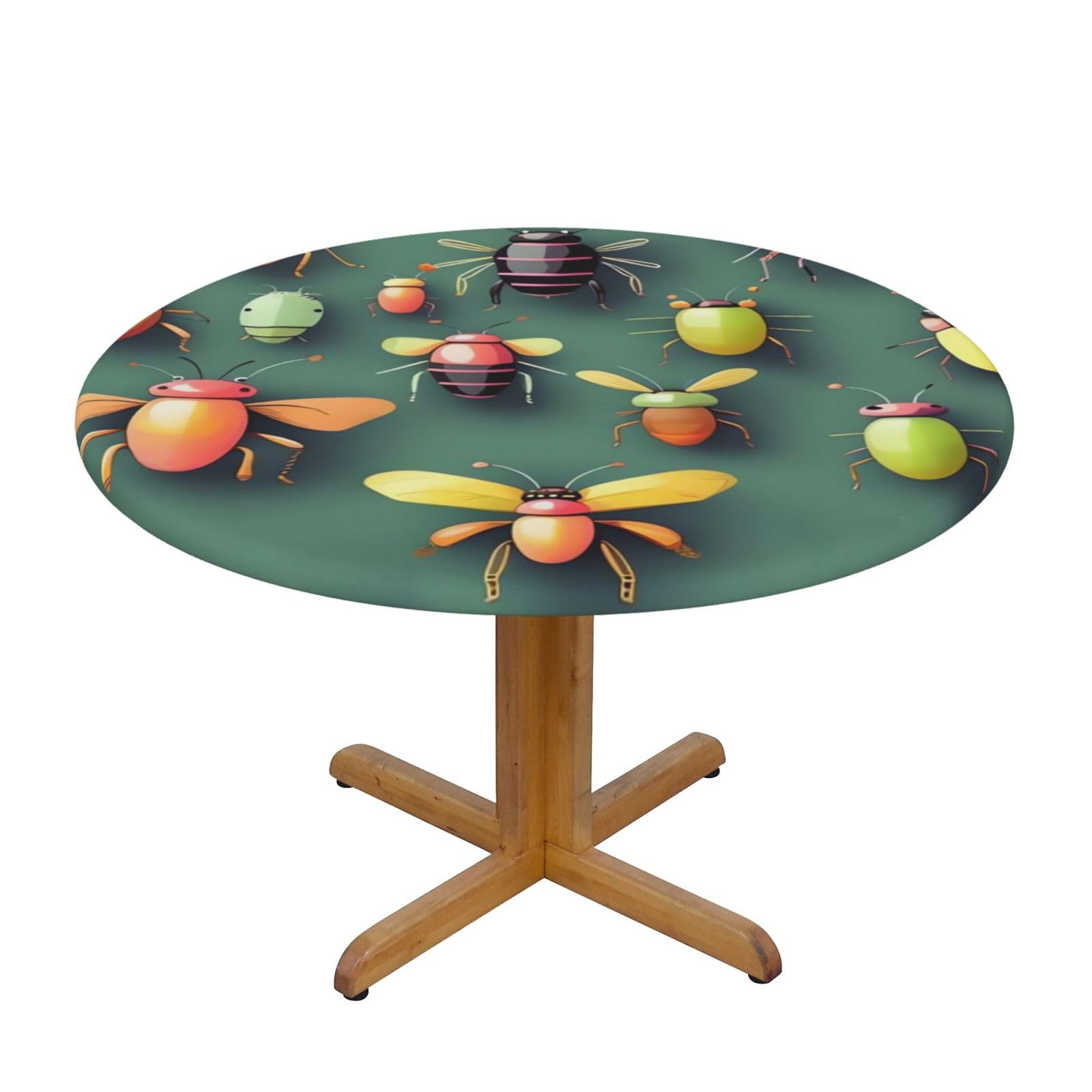 Nappe ronde de qualité supérieure imperméable et élastique Insect Atlas