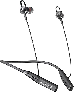 Cellecor BT-4 वायरलेस ब्लूटूथ ईयरफ़ोन नेकबैंड 30 घंटे के प्लेबैक समय, Bluetooth V5.0, वॉइस असिटेंस और नॉइज़ कैंसलेशन इनबिल्ट माइक के साथ (BT-4 काला)