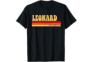 Personalized Idea Men Retro Vintage LEONARD T-Shirt