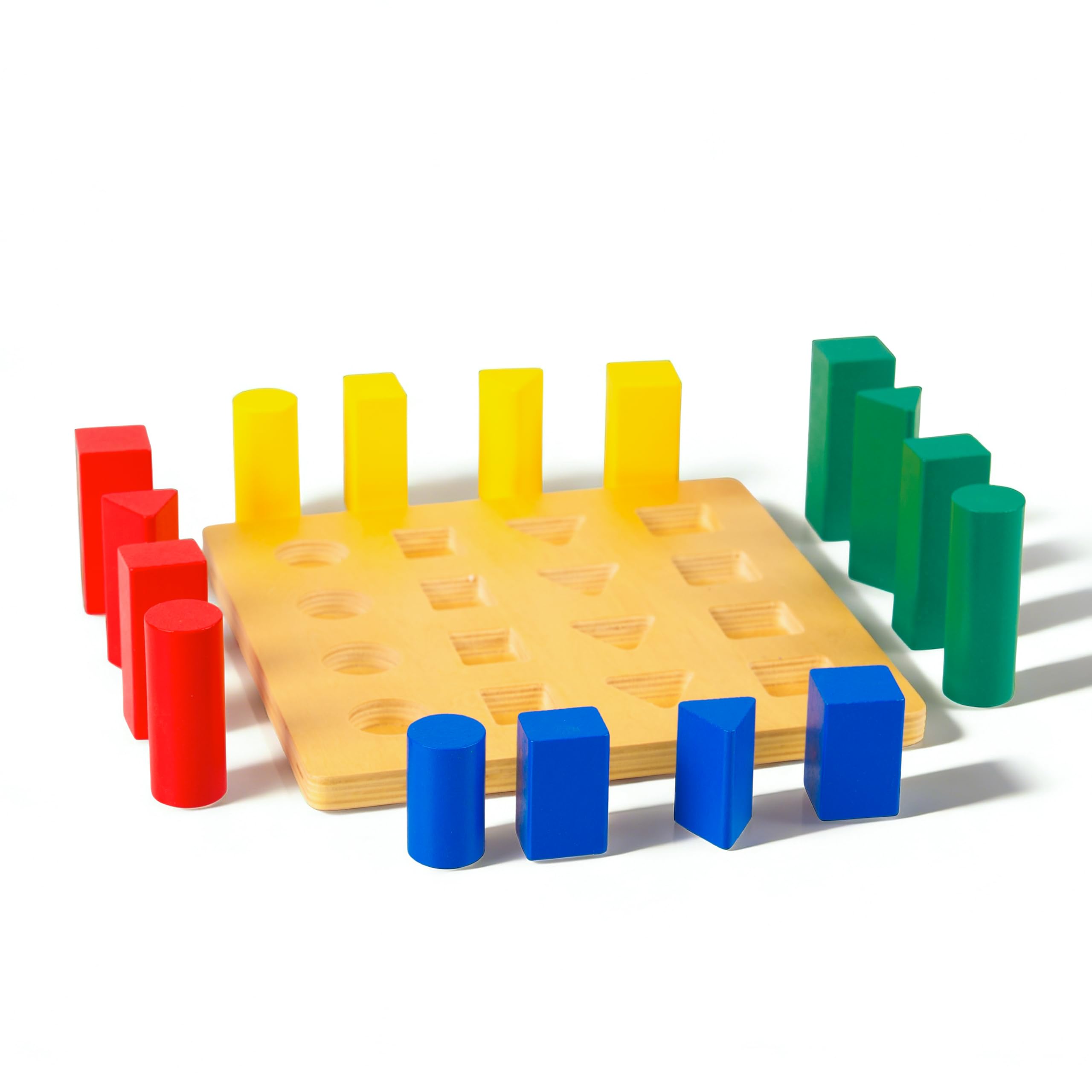 Montessori materiały matematyczne – drewniana zabawka edukacyjna do liczb i liczb, przedszkola i szkoły podstawowej, domowej i klasy od 3 lat (drabina geometryczna Montessori)