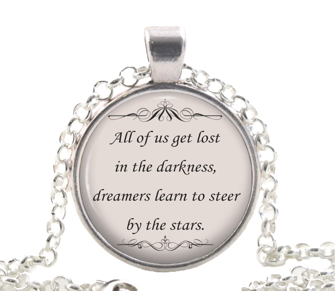 Bazinga JewelryRush Quote Necklace, The Pass Music Song Lyrics Pendant, Motivational Silver Jewellery Gift Ideas for Friends