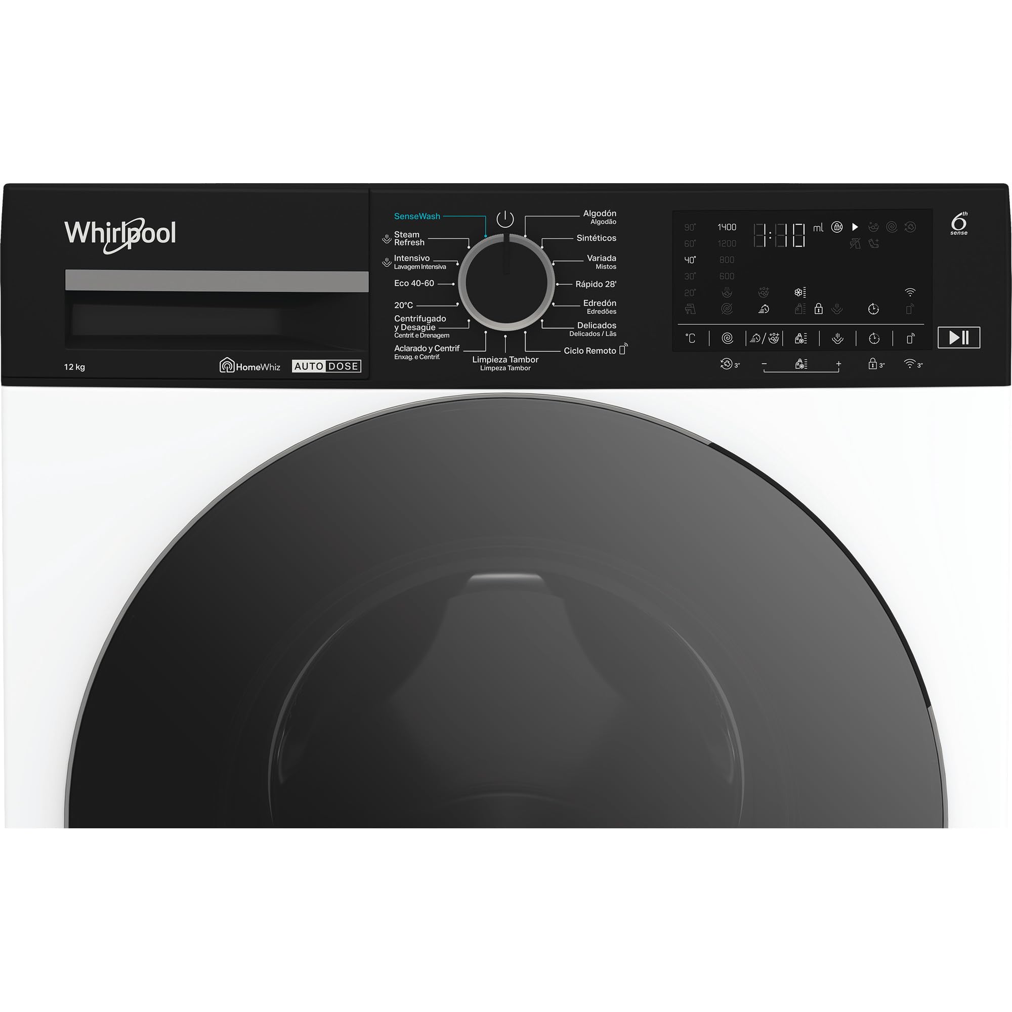 Whirlpool - Lavadora de libre instalación WPM 27W ADS SPT