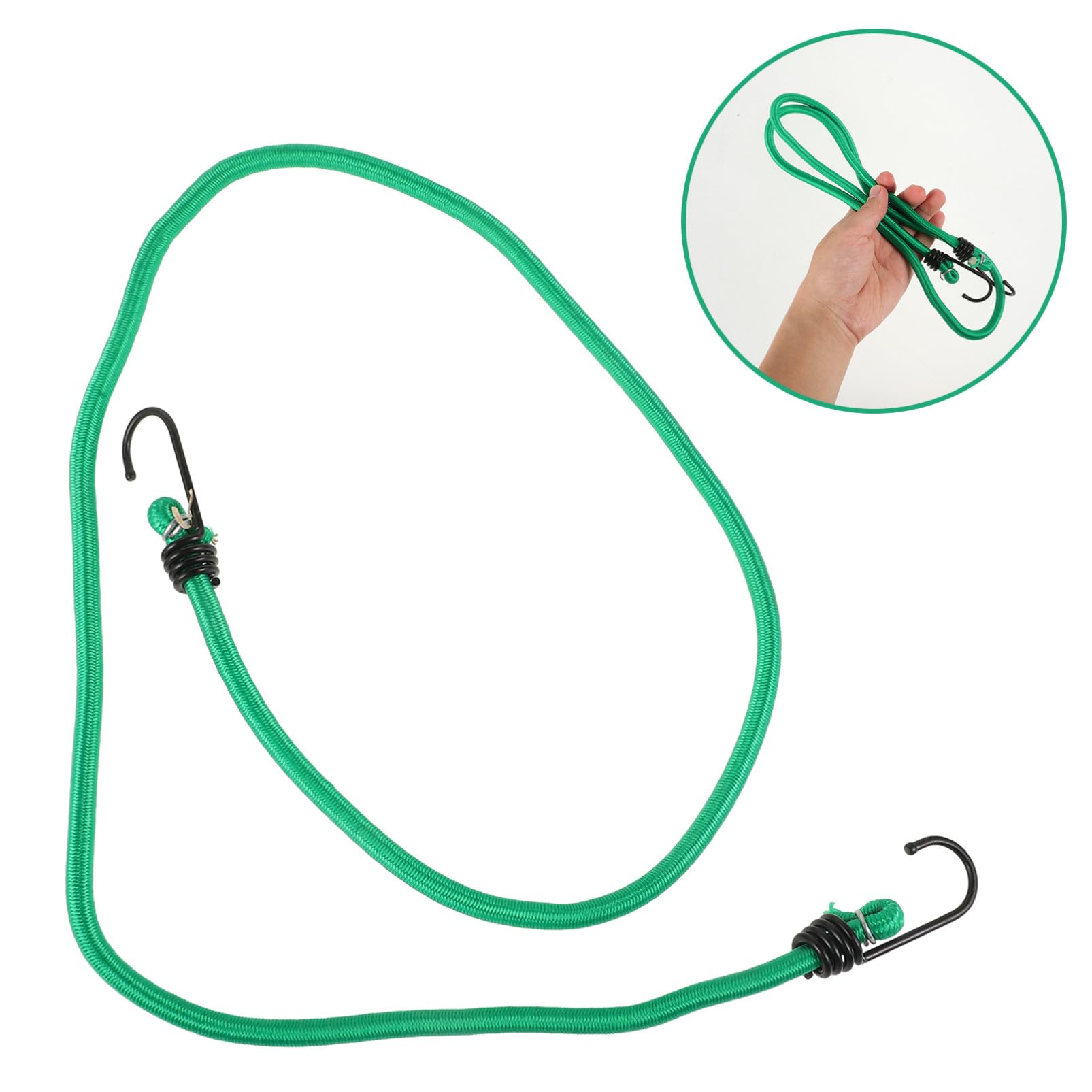 Sandow de Camping Élastique 8mm Vert, Lot de 10 Pièces