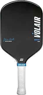 Volair Mach 1 Julian Arnold Signature Pickleball Paddle - Amazing Spin, Control and Power - Carbon Fiber Surface - Polypropylene Honeycomb - USAPA Approved - 14mm and 16mm Options -