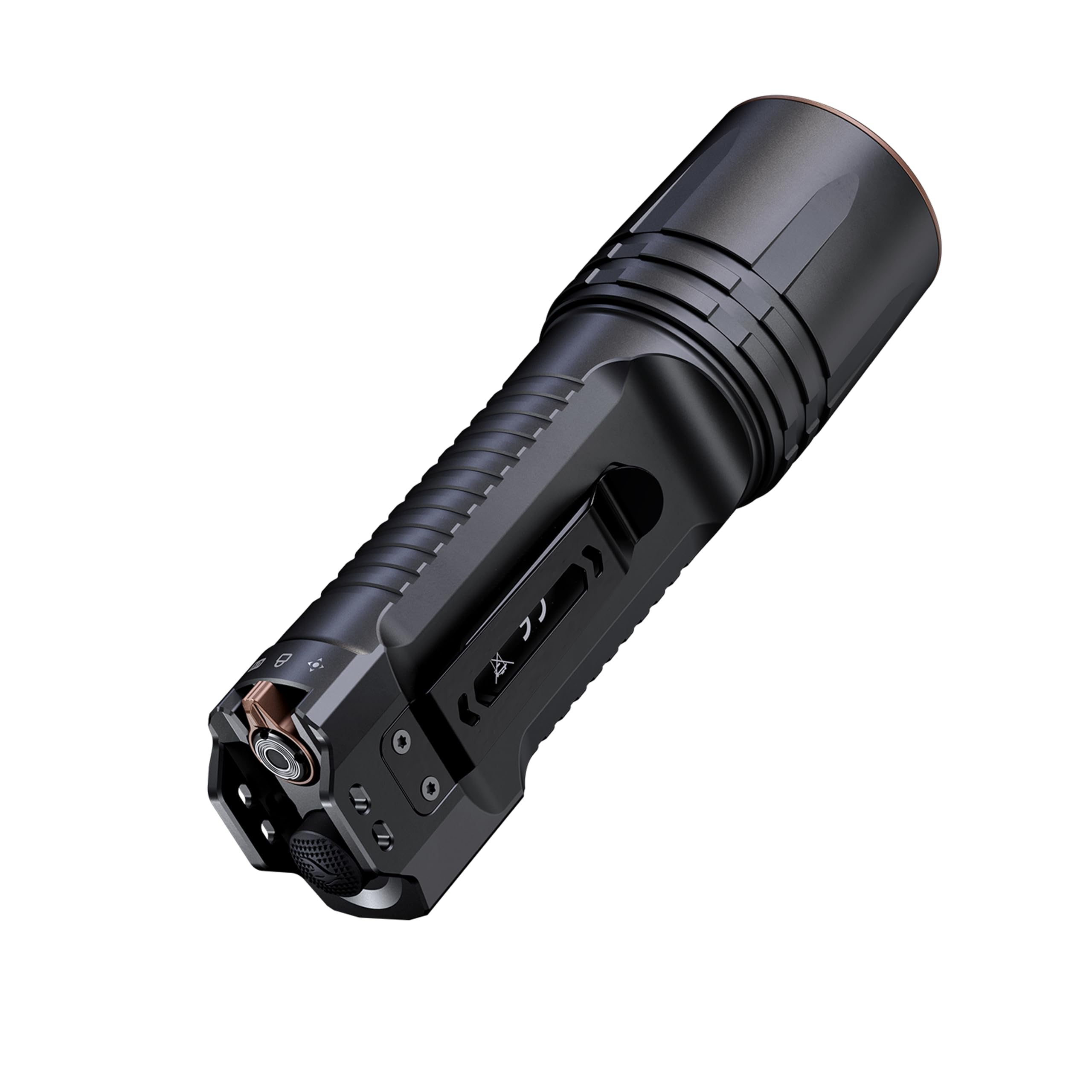 Fenix TK35R - Torcia ricaricabile per esterni e di sicurezza, 5800 lumen, 610 m, 105 ore massime, interruttore posteriore FlexiSensa, illuminazione UV a 2 livelli, copertura porta scorrevole, IP68