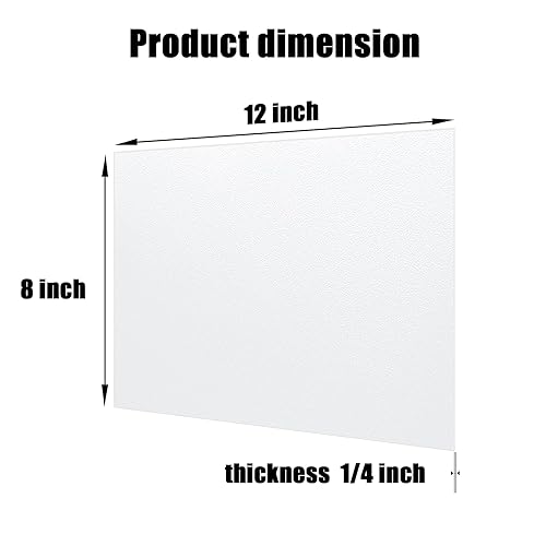 Miniatura 2 de Hoja de plástico ABS blanco de 14 de pulgada de grosor 8 x 12 pulgadas (paquete de 2)