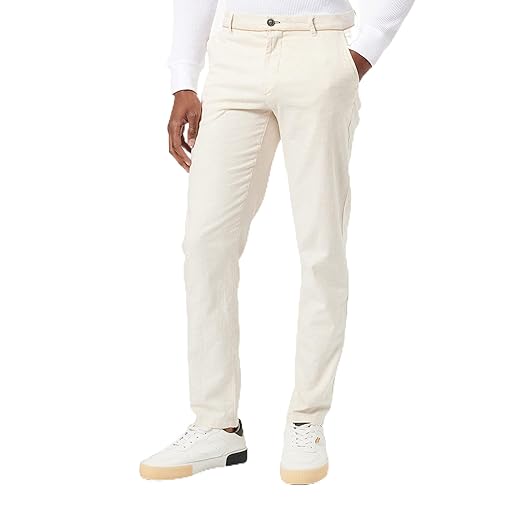 Springfield Chino Daily Lino, Pantalones Hombre, Beige, 42
