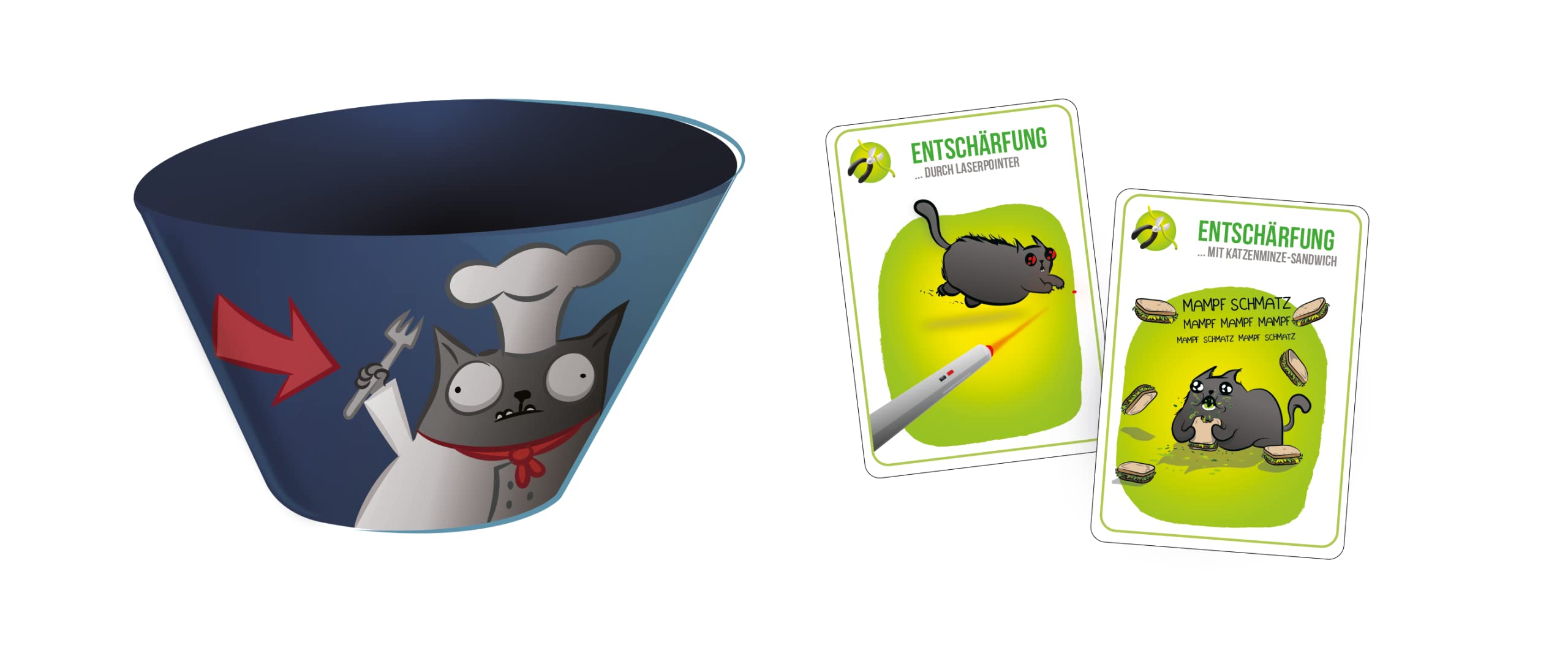 Asmodee | Exploding Kittens – Recipes for Disaster | Partyspiel | Kartenspiel | 2-5 Spieler | Ab 7+ Jahren & Asmodee | Exploding Kittens – Barking Kittens | Erweiterung | Partyspiel | Ab 7+ Jahren