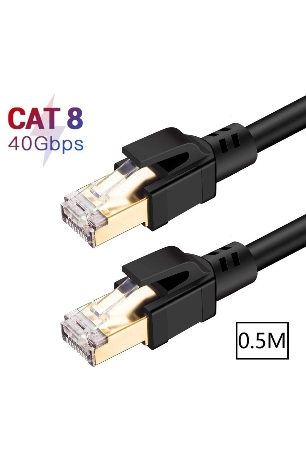 Alfais 5213 Cat8 0.5m 40gbps S/ftp 2000mhz Yüksek Hızlı Internet Kablosu