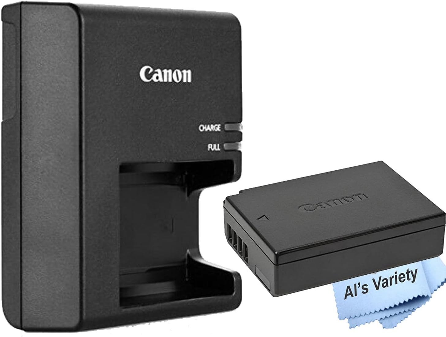 Canon LC-E10 Battery Charger & LP-E10 Lithium-Ion Battery Bundle for EOS Cameras Including Rebel T100, T3, T7, T6, T5, 4000D, 1200D, 2000D, 1500D Cameras