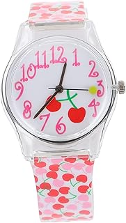 Relógios Para Meninas Relógios De Sílica Gel Vermelho Relógio De Silicone Infantil Relógio De Silicone Para Meninas Relógio De Desenho Animado Sanwen Criança Estudante Relógio De