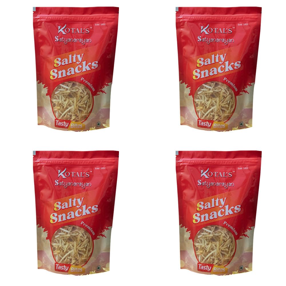 KOTALS Aloo Bhaja (400gm) | Crispy Namkeen| Masala Snacks | Indian Snacks, Pack Of 4 (B0C7MYX8W2) Amazon Price History, Amazon Price Tracker