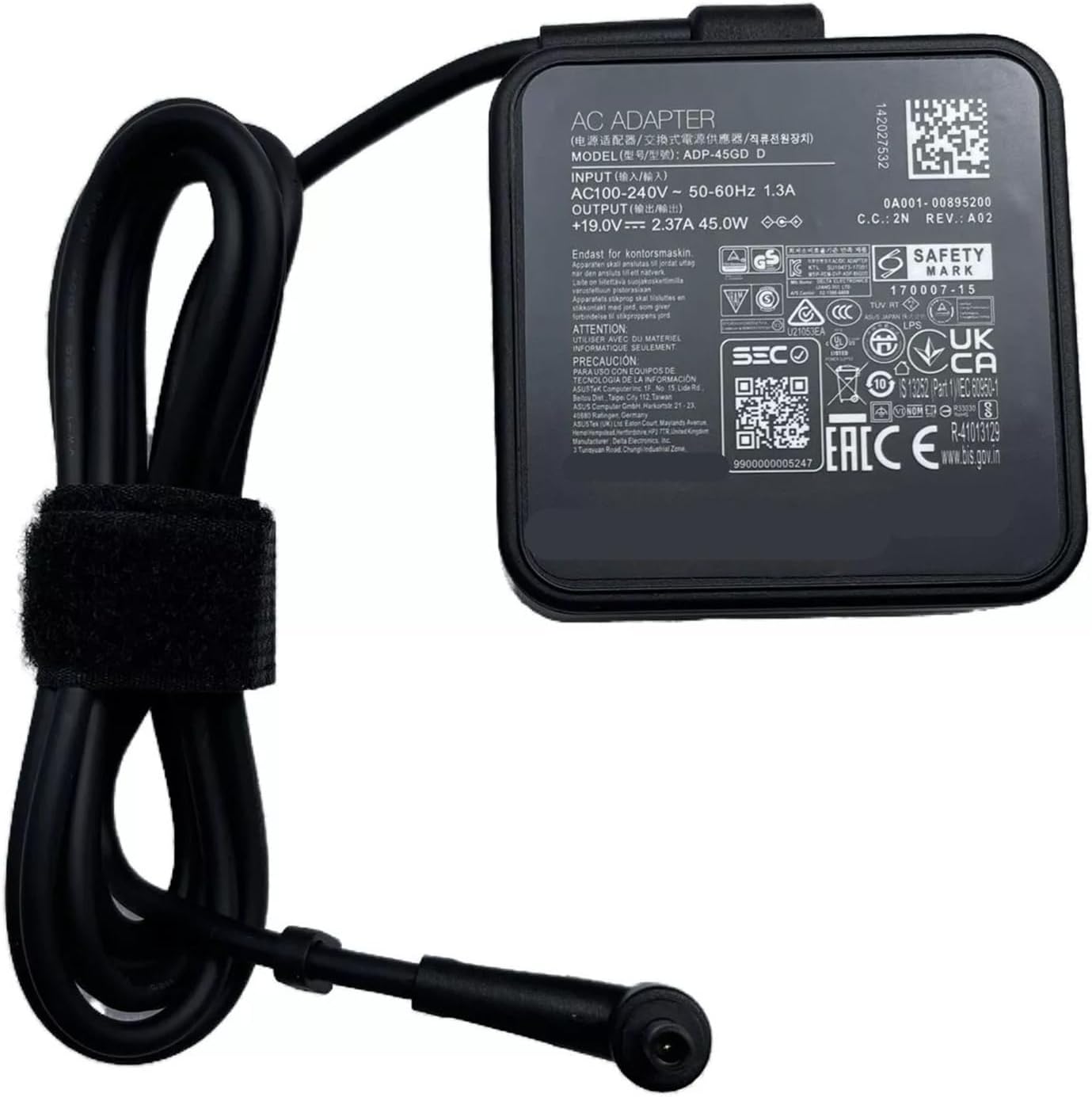 19V 2.37A 45W AC Power Adapter Charger E1504F
