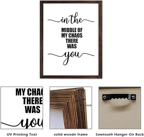 Miniatura 60 de In This Kitchen We Dance - Letrero de madera para decoración de pared, con citas religiosas, letrero de madera enmarcado, estilo rústico de granja