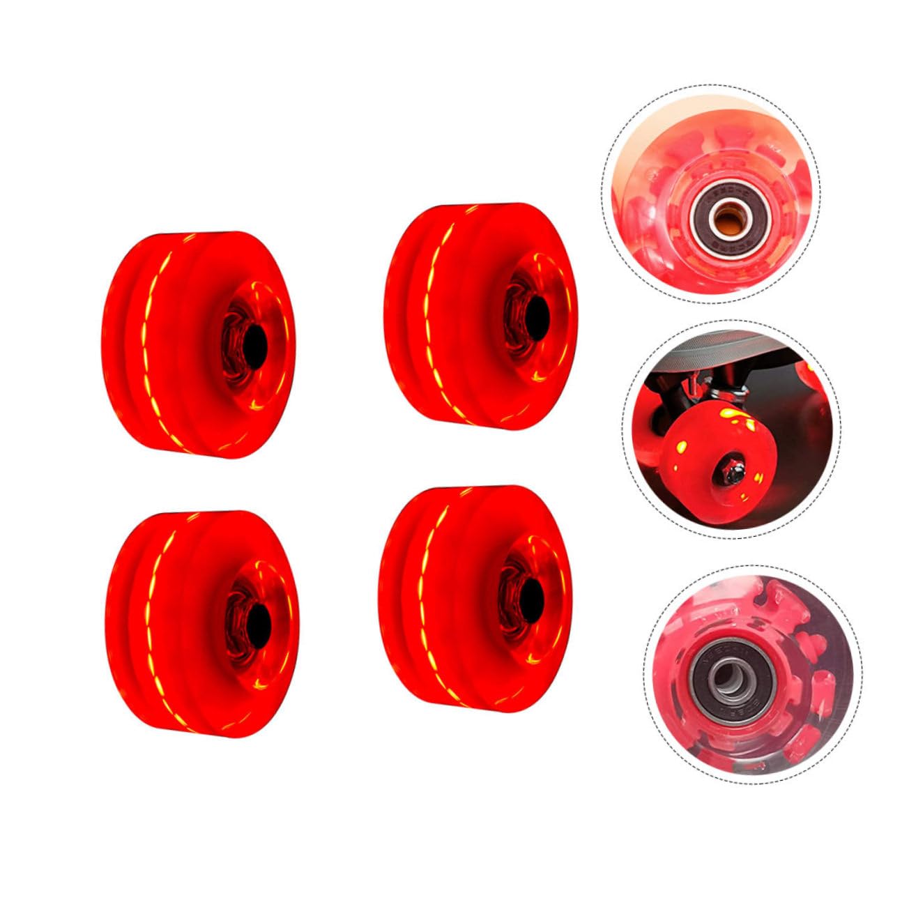 UPKOCH 4piezas Ruedas De Patines Para Patinaje Ruedas Para Monopatín Accesorios Para Patines Línea