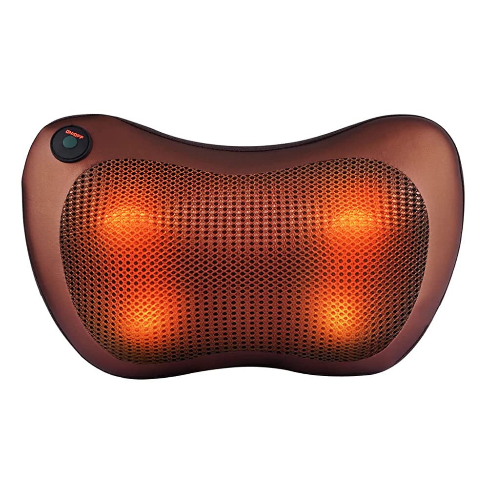 Nevenue - Relaxation Massage Pillow, Massage Machine for Full Body Pain Relief, Massager for Neck, Back, and Sciatic Pain, Relieve Muscle Pain, Tension and Stress, Brown Nevenue - Relaxation Massage Pillow, Massage Machine for Full Body Pain Relief, Massager for Neck, Back, and Sciatic Pain, Relieve Muscle Pain, Tension and Stress, Brown