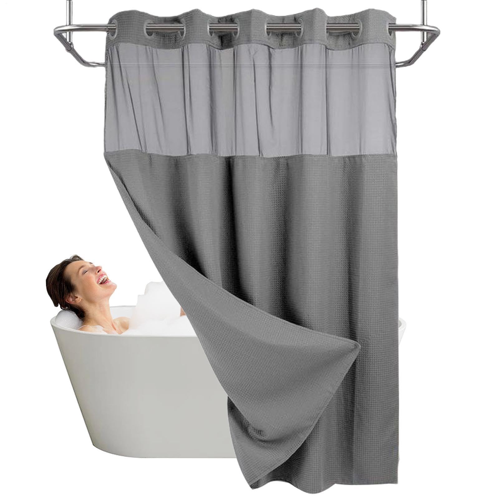 Rideau de douche imperméable moderne pour hôtel et appartement