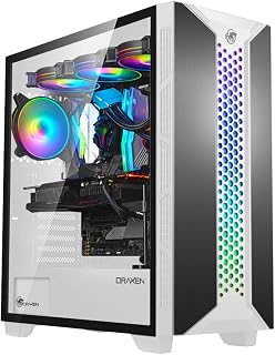 Gabinete Gamer Thalatha Aluminio Argb Branco - Draxen