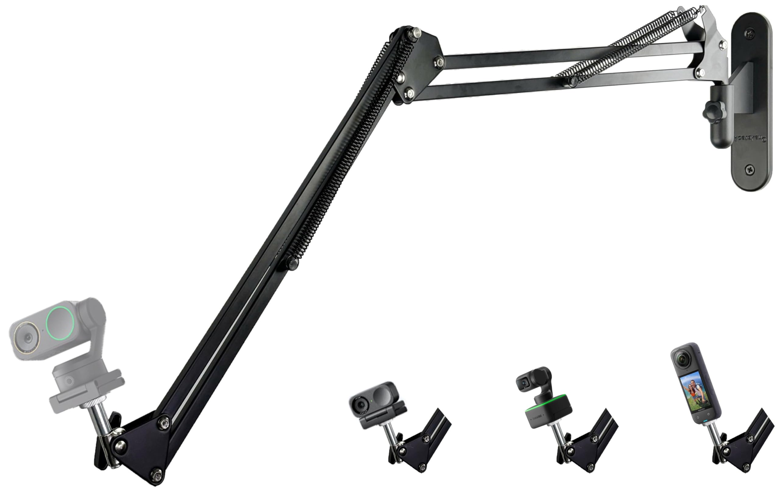 Link-2C Webcam Wall-Mount Holder Stand Compatible with Insta360 Link 2 / Link 2C / Link PTZ 4K Webcams and X4 X3 X2 Action Cameras-picture-23