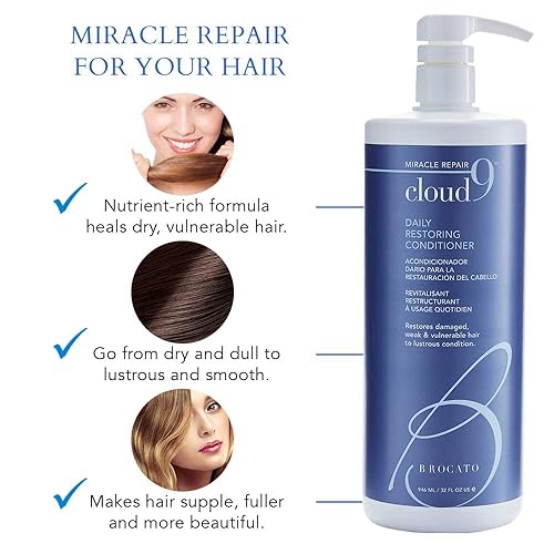 Miniatura 4 de Brocato Acondicionador de restauración diaria Cloud 9, 32 onzas, por Beautopia Hair