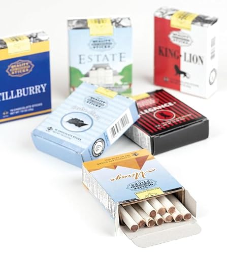 Miniatura 1 de Cigarrillos de chocolate con leche, 4 paquetes surtidos, 10 unidades en cada uno
