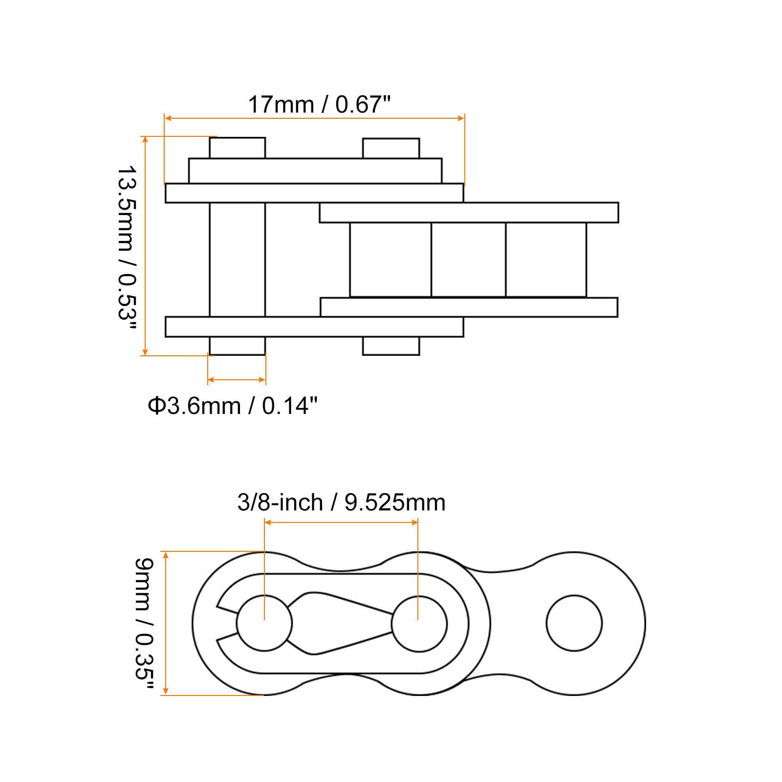 FOLIAGE #CA550 Roller Chain Connector Link Fits AI Universal Universal Products Models