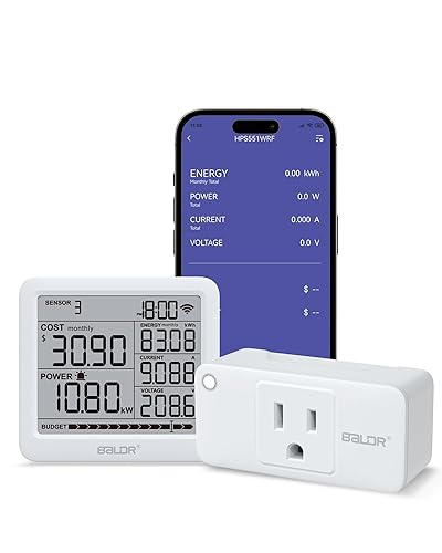 BALDR Wi-Fi Power Consumption Meter w/Smart Socket - Remote Power