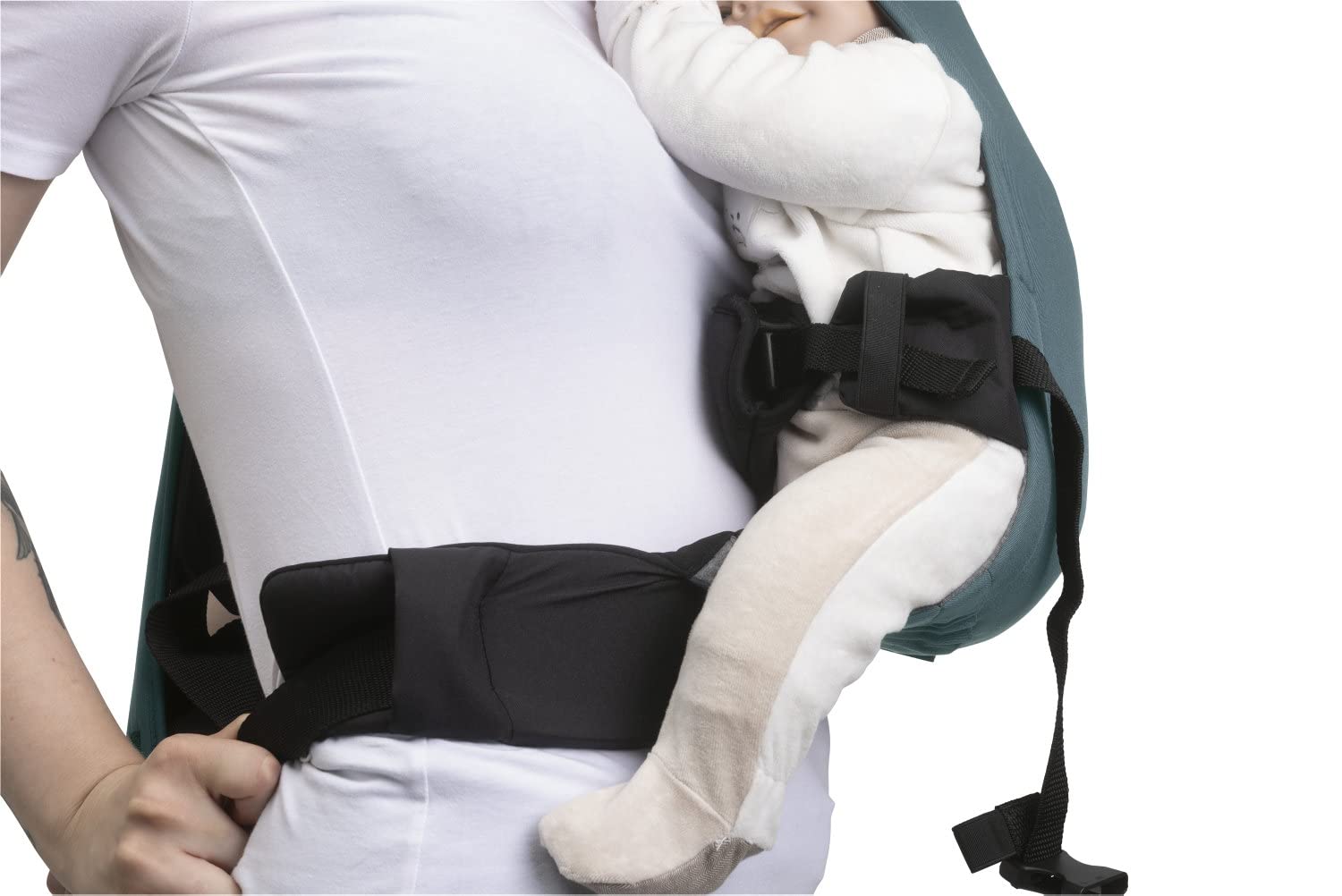 Chicco Skin Fit, ergonomiczny nosidełko dla niemowląt, idealny dla niemowląt od 0 miesięcy do 9 kg, regulowany, bezpieczny dla bioder dziecka, z wyściełanymi paskami poprzecznymi, paskiem brzusznym,
