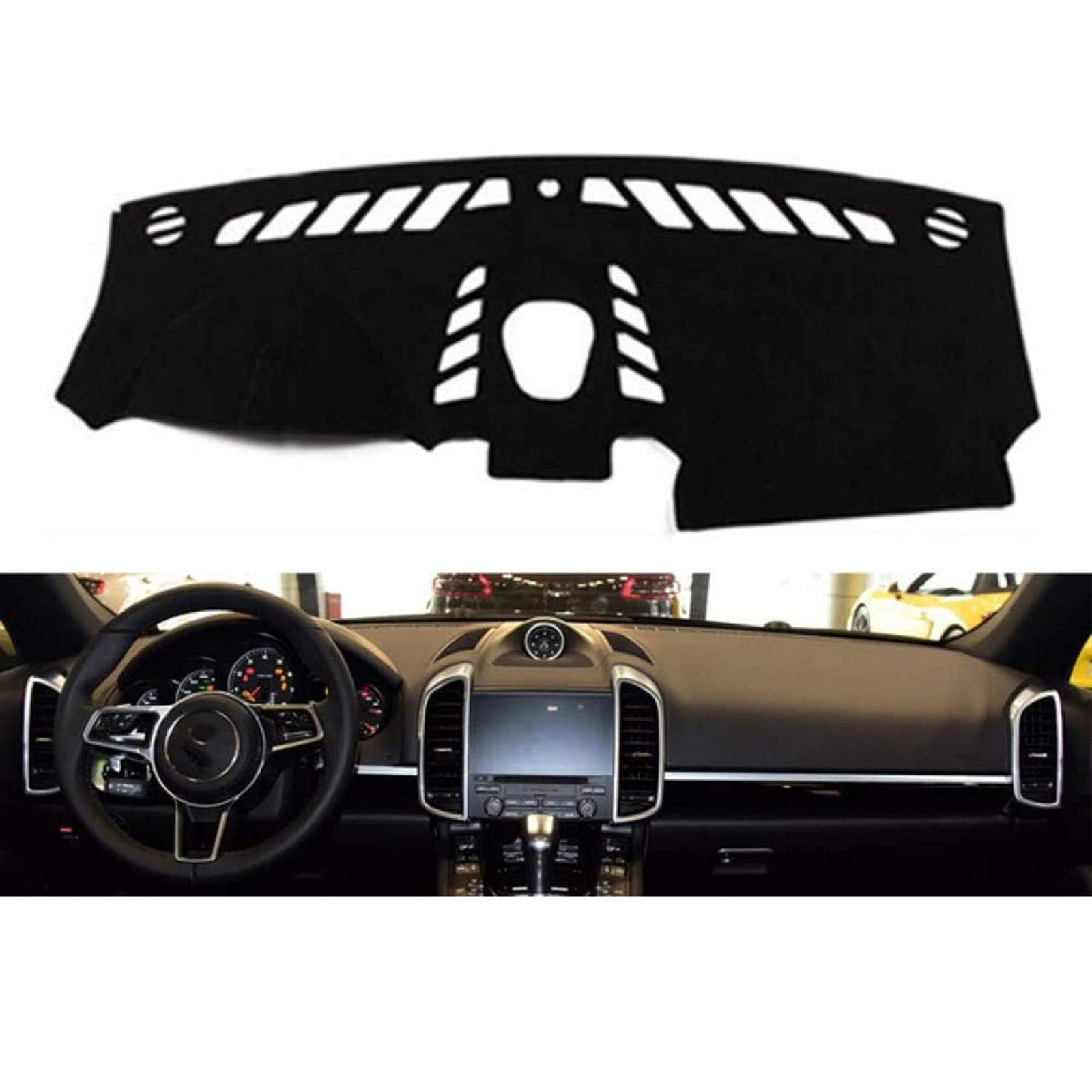 For Porsche cayenne 2011 2012 2013-2016, Dashboard Cover Sun Shade Non-slip Dash Mat Pad Carpet Car Stickers Interior Accessories