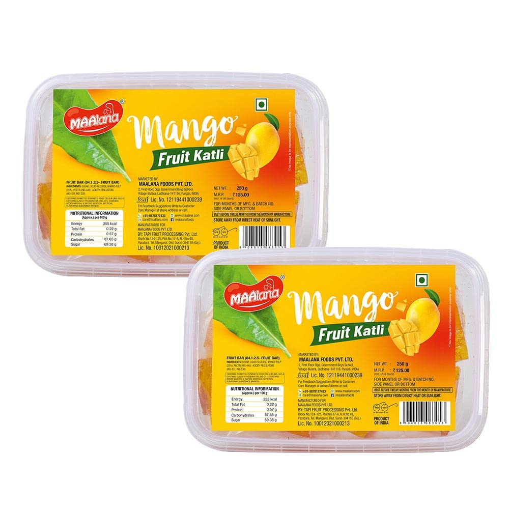 MAAlana® Mango Fruit Katli | Aam Slice | Juicy Mango Slice | Aam Toffee | Fruit Bar | Tasty & Hygienically Packed in Box (250 gm X 2) 500 GM/Pack of 2 (B08Z457VKS) Amazon Price History, Amazon Price Tracker