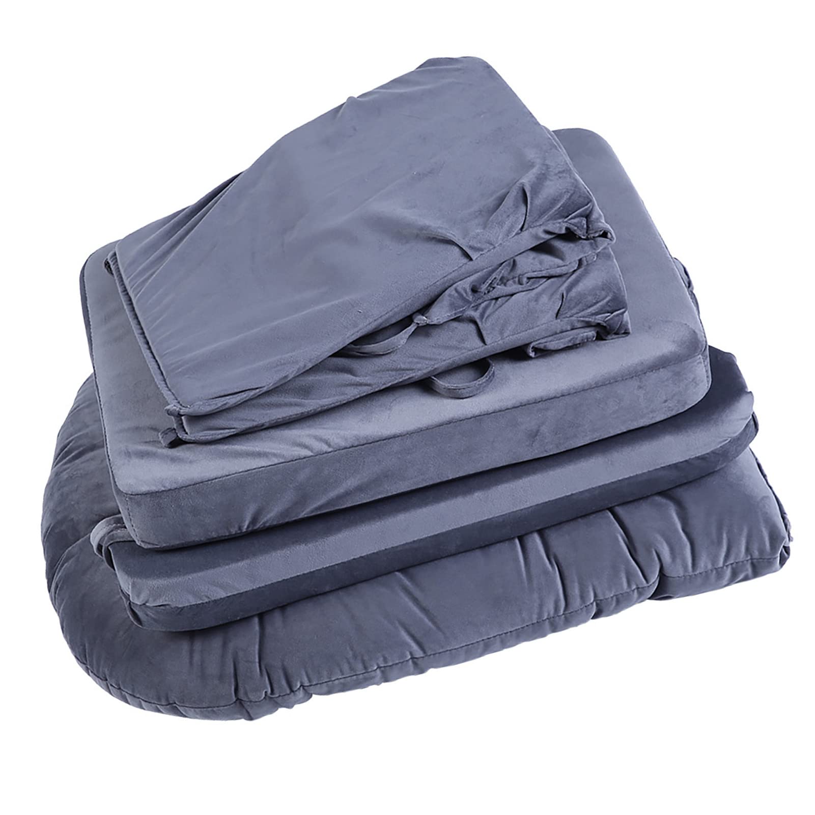 Haofy Cojín de Silla de Algodón de Terciopelo Suave, Ajuste 100% Cómodo con Cierre de Gancho y Bucle para Sillas de Madera Dura, Mecedoras, de Comedor